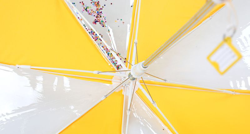 韓國 OZKIZ - 超輕量兒童安全雨傘-亮片星星 (FREE)