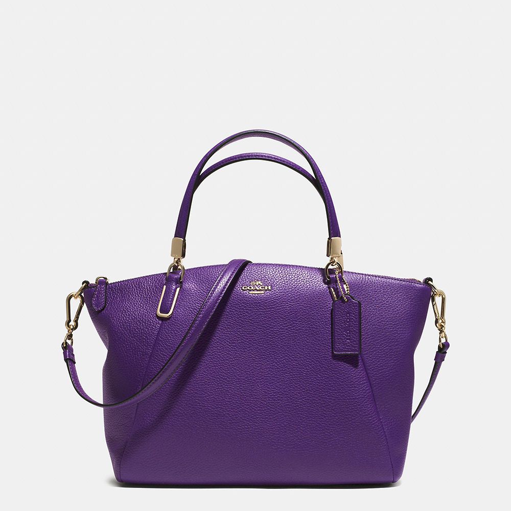 荔枝皮革手提/肩背兩用包 (紫色)