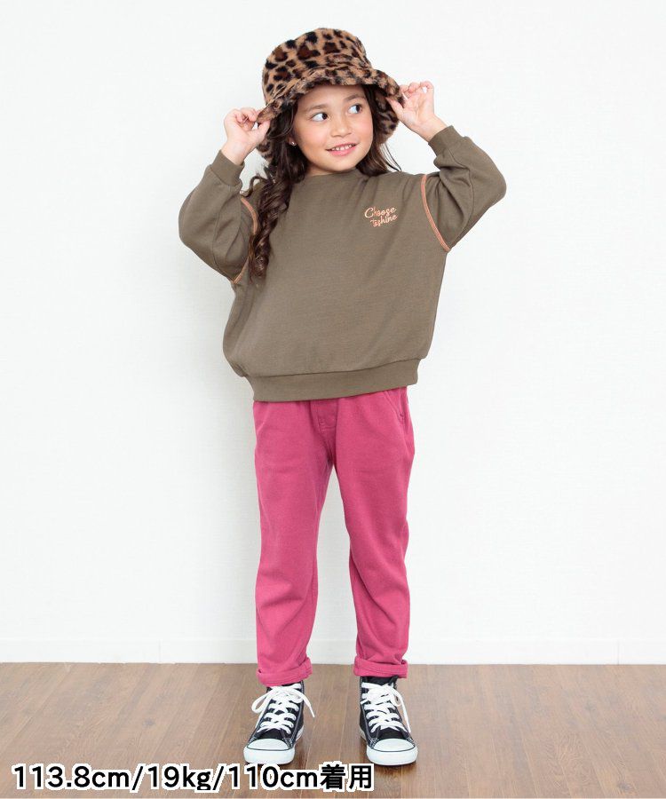 日本 BREEZE - 內刷毛英文logo百搭運動衫-草綠