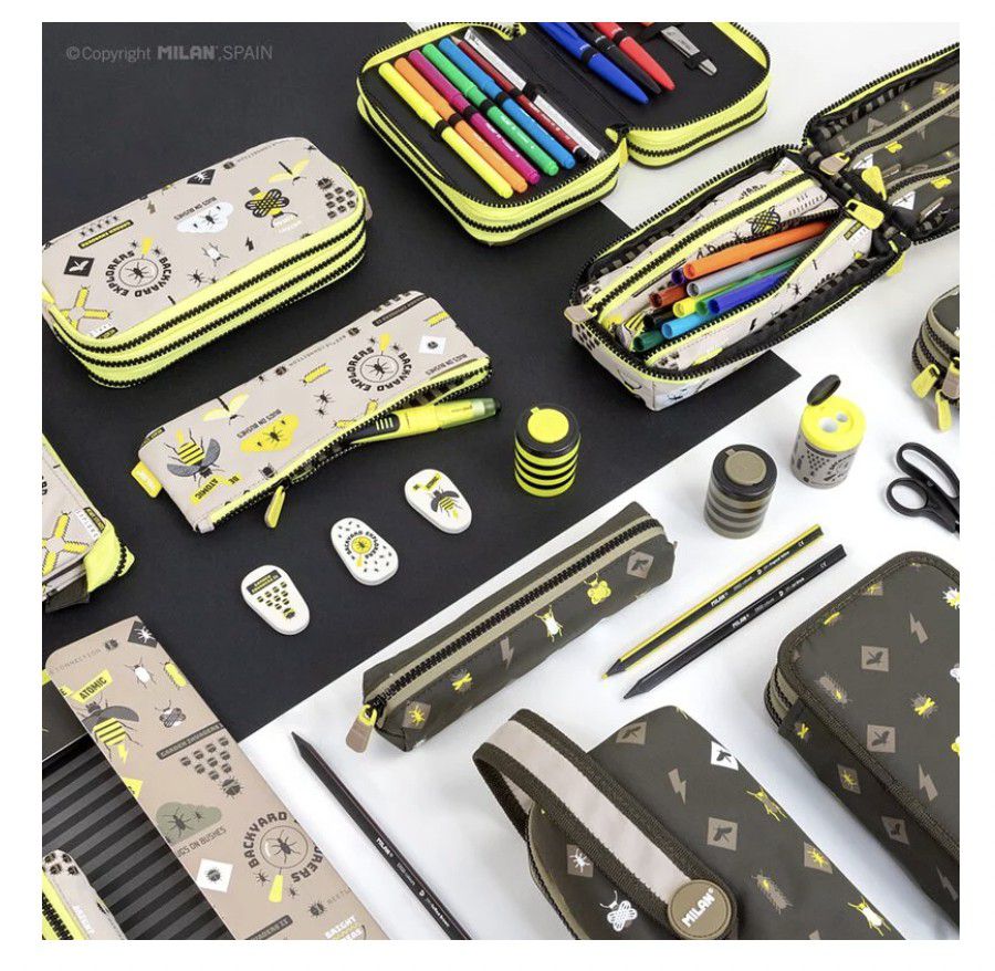 MILAN - 小筆袋-蟲蟲特攻隊-黑