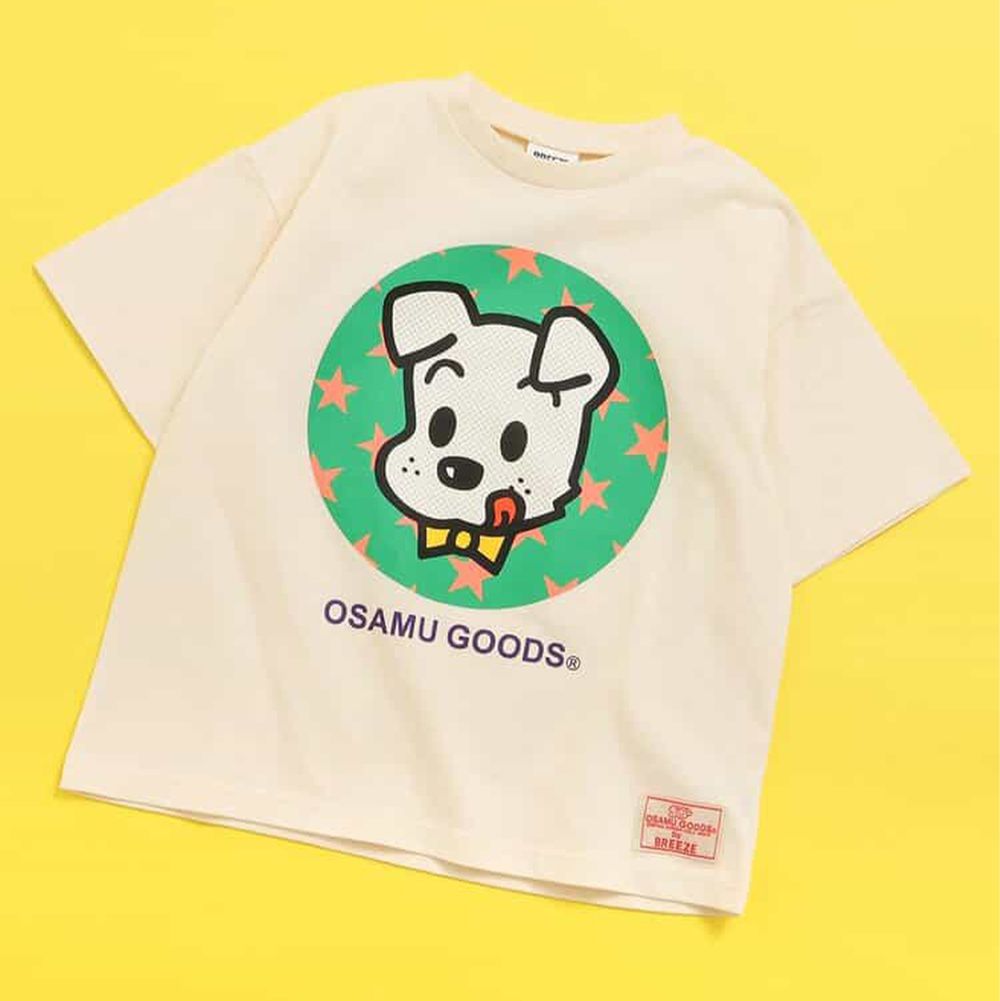 限量OSAMU GOODS 短袖上衣-奶油x綠