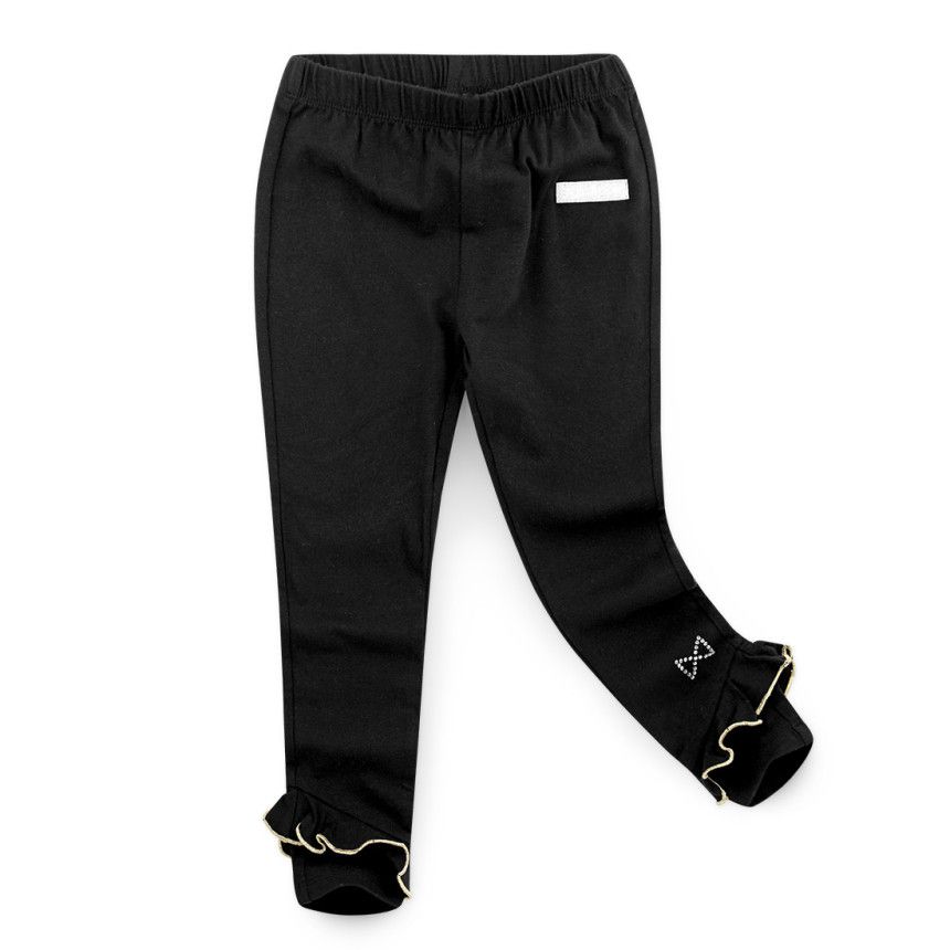 韓國 Jelispoon - 捲邊褲管小蝴蝶結內搭褲-象牙白