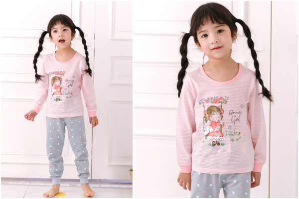 韓國 Maykids - 有機棉透氣長袖家居服-蒙面超人