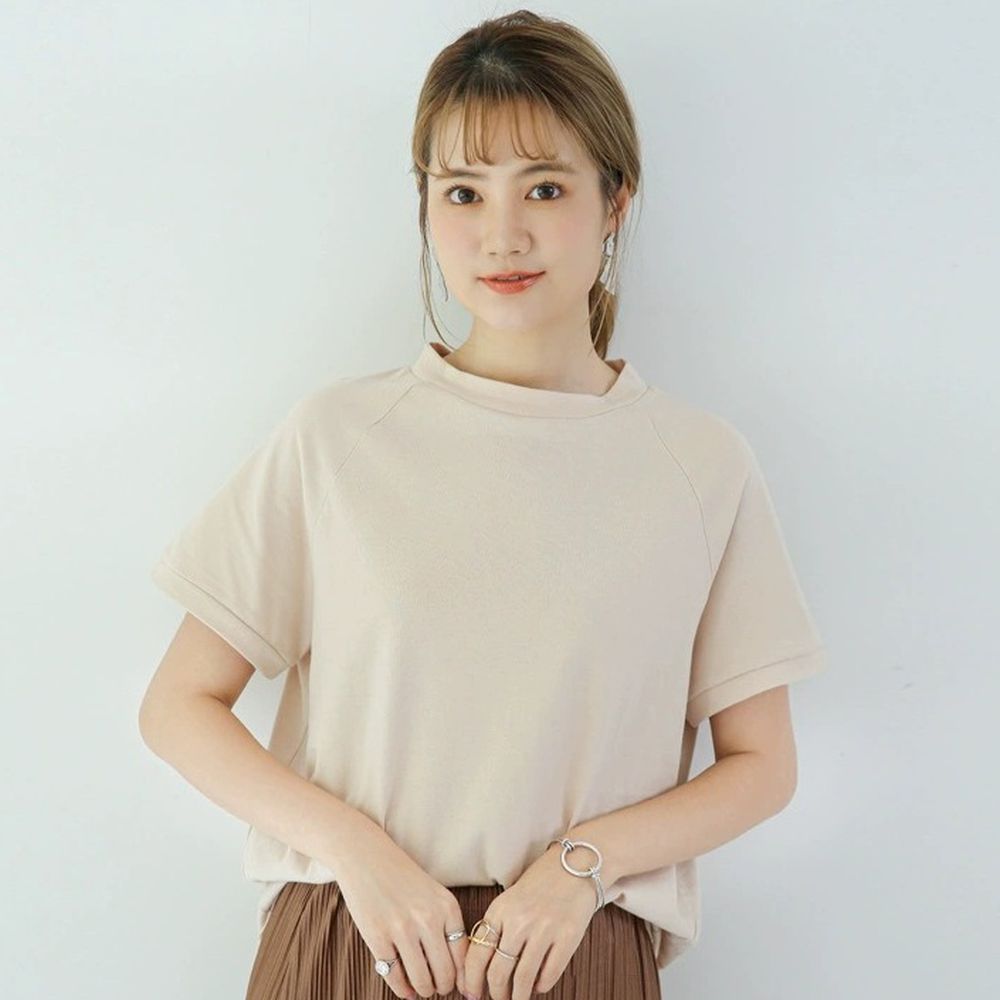 [包色推薦]經典好搭純棉短袖上衣-米杏