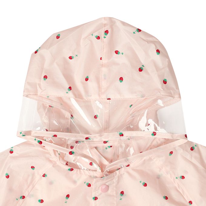 akachan honpo - 雨衣-水果-粉紅色