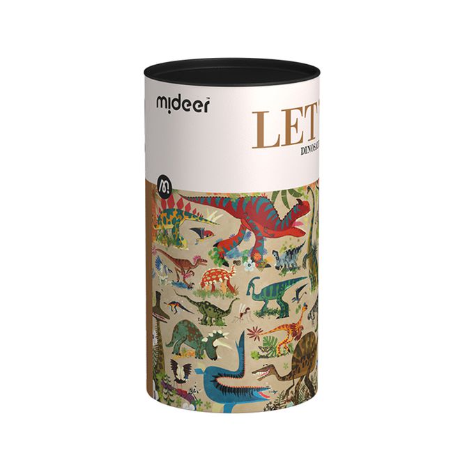 MiDeer - 圓筒百科拼圖-恐龍大陸(126片)