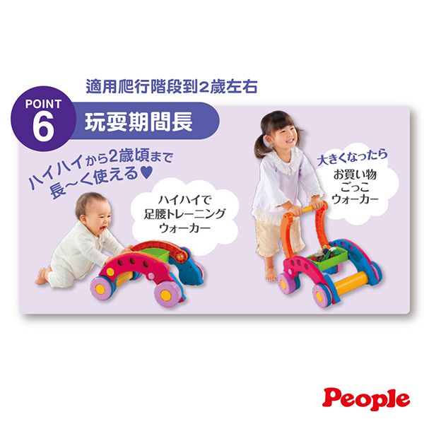 日本 People - 新折疊式簡易學步車