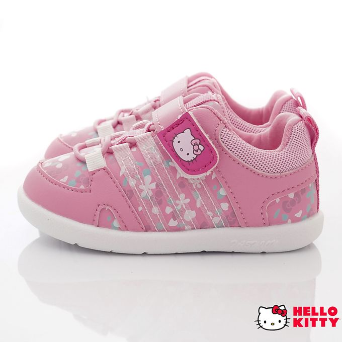hello kitty 小花輕量軟Q鞋墊款(小童段)-休閒鞋-粉