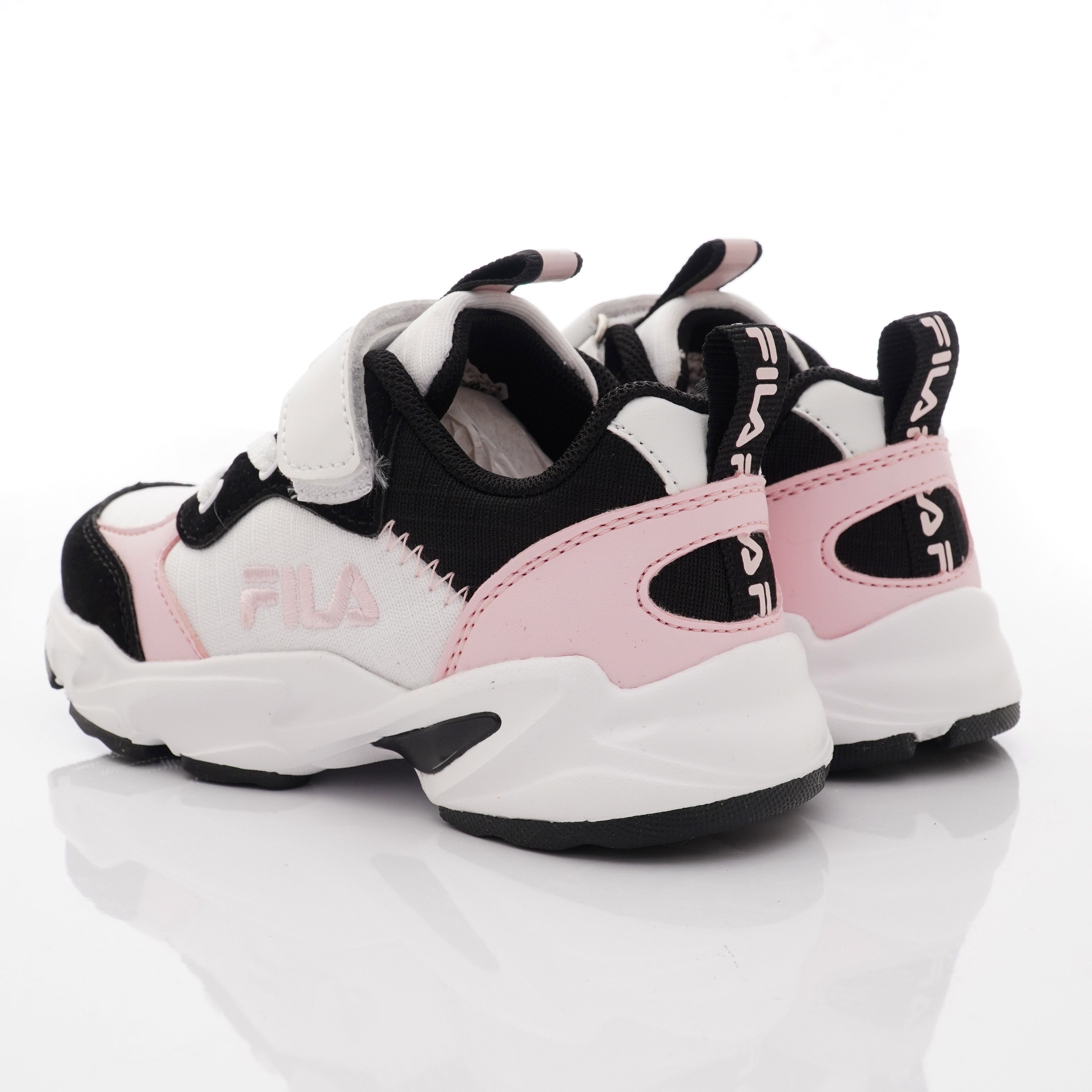 FILA - 經典復古運動鞋款(中小童段)-黑粉