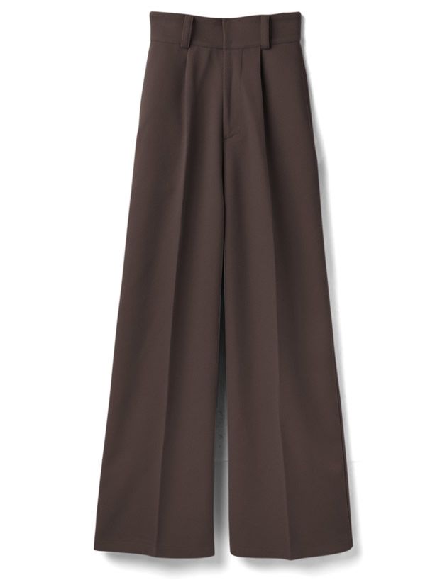 日本 GRL - 美腿修長打褶西裝褲/寬褲-簡約白