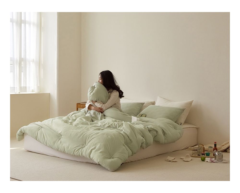 韓國 Maatila - 雲朵軟綿綿親膚四季被-抹茶拿鐵