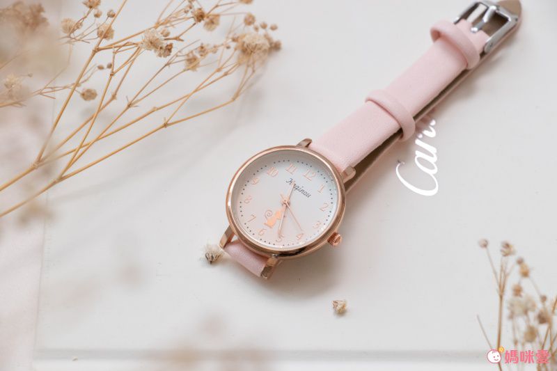 小清新少女錶-可愛貓咪-粉色
