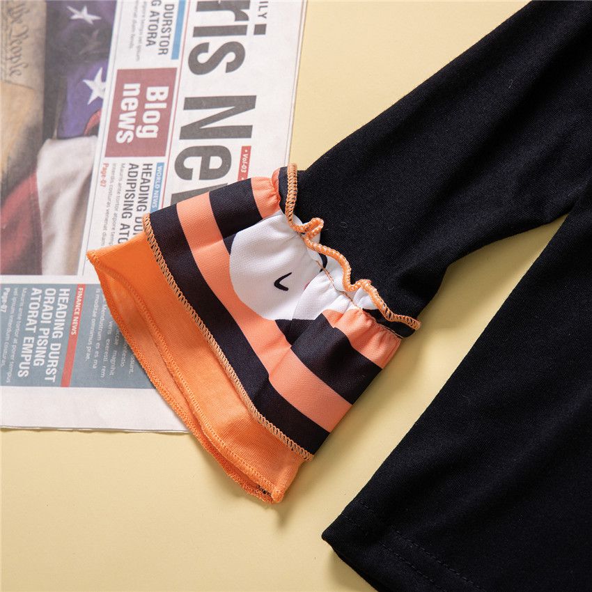 造型女寶長袖套裝-調皮幽靈-黑色-萬聖節裝扮