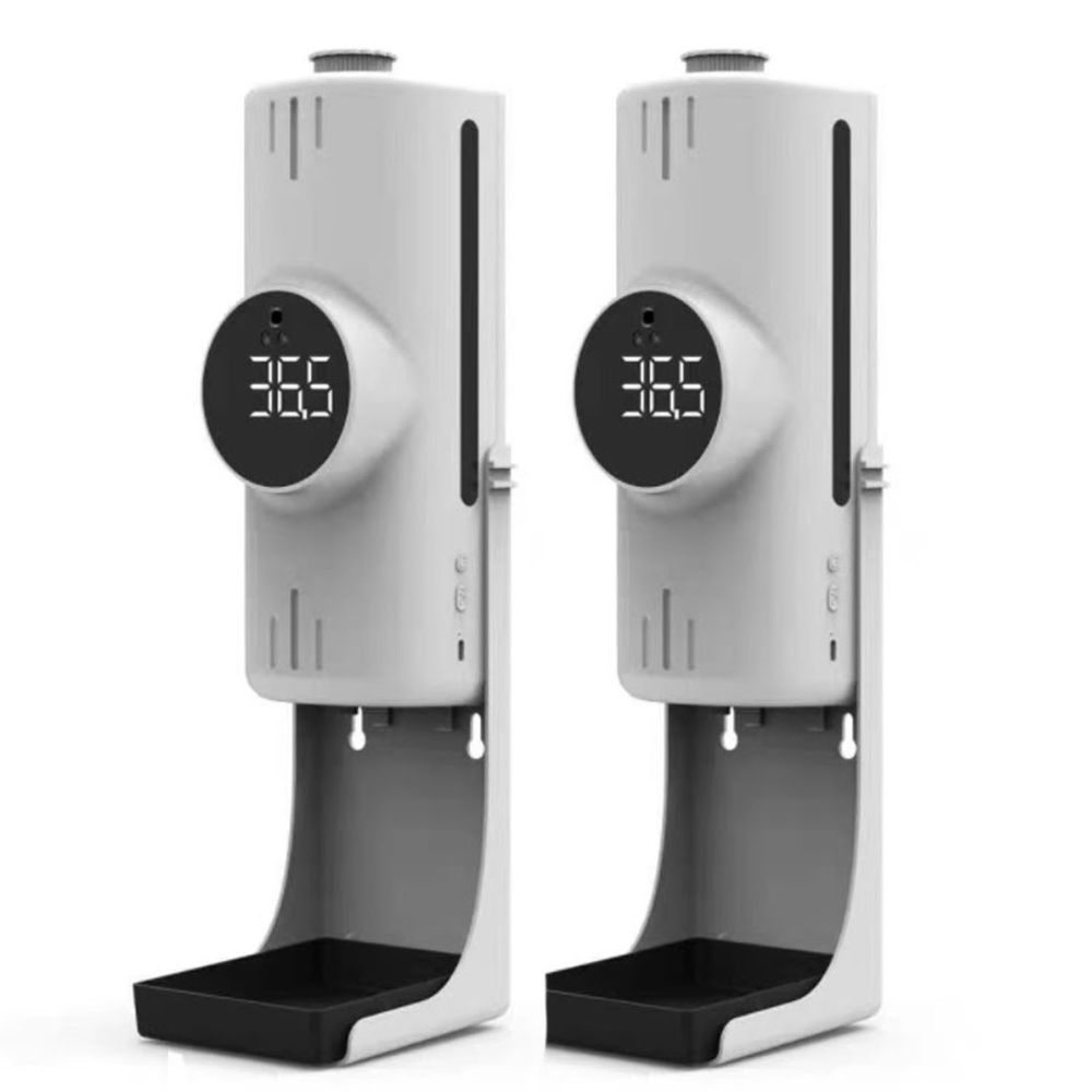 K9X Pro 紅外線三合一雙測溫感應酒精噴霧機(測量額溫與手溫)-附專用三角支架-超值2入組