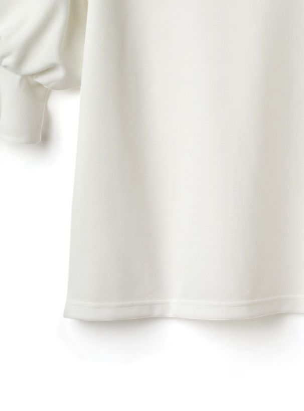 日本 GRL - 甜美蕾絲拼接短袖上衣-星塵藍