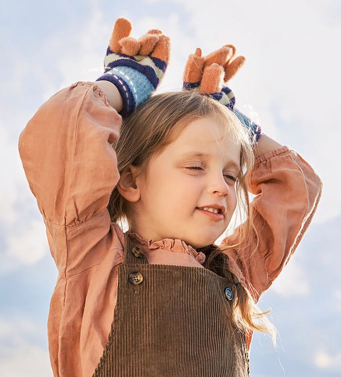 kocotree - 保暖露指手套 (黃色)