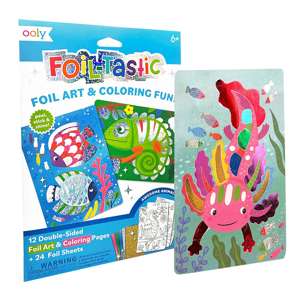 【DIY手作】錫箔藝術與著色創作組 (驚奇動物好朋友)