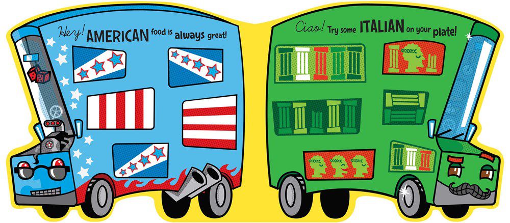 FOOD TRUCKS/餐車百科翻翻書-硬頁書