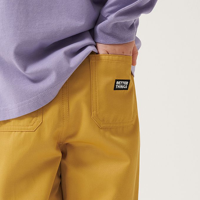 日本 b-ROOM - 挺版舒適廓形長褲-黑