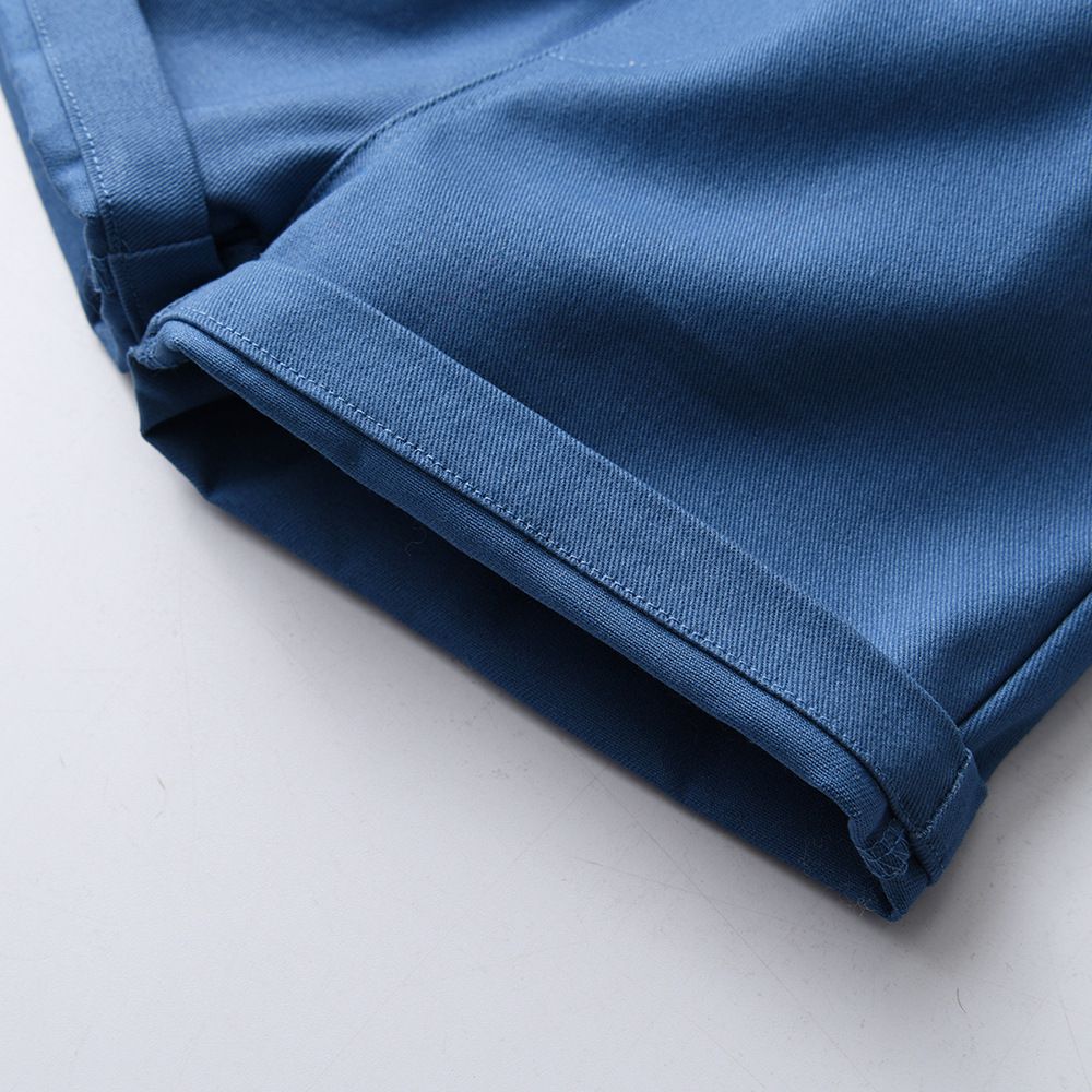 小紳士短袖襯衫套裝-滿版雛菊-綠色