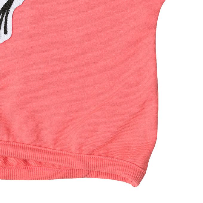 akachan honpo - 休閒上衣-史努比 凸毛繡-紅色