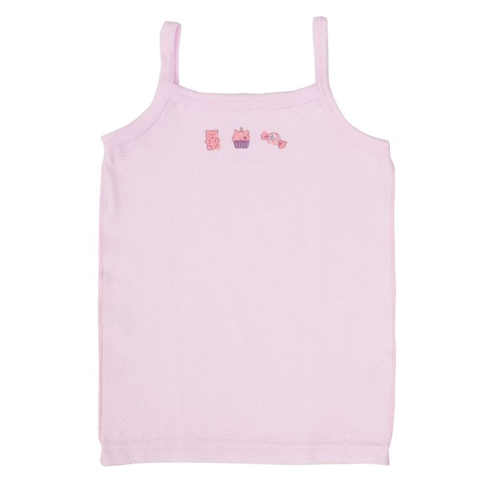 akachan honpo - 細肩帶背心2件組-網眼 糖果餅乾-紫色