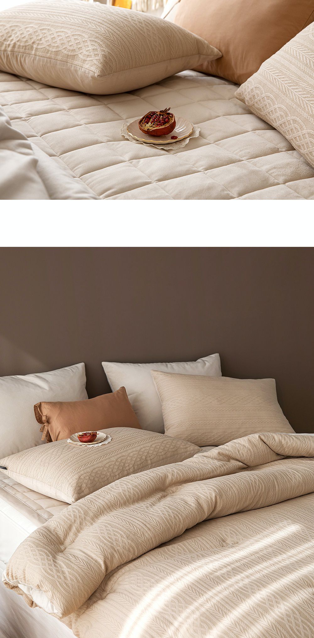 韓國 Maatila - 可水洗莫代爾針織紋棉被-溫暖冬日