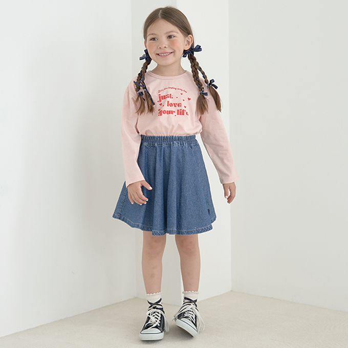 日本 Lycee mine - 純棉不易皺女孩印花長袖上衣-小熊-薄荷綠