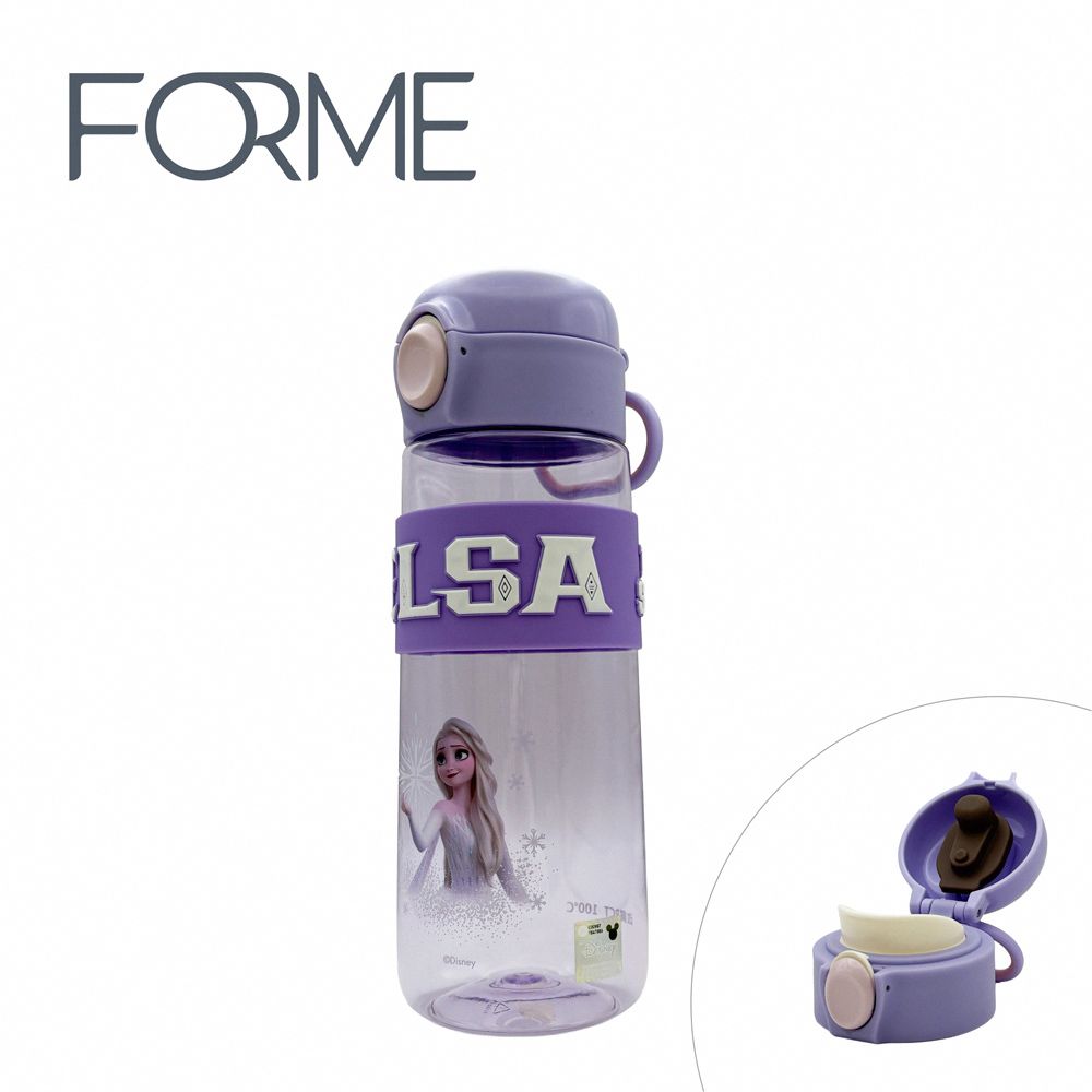 正版授權兒童水壺 直飲彈跳冷水壺 活力杯-冰雪奇緣/紫 (620ml)