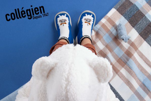 法國 collegien - 法國手工室內鞋-彩虹星