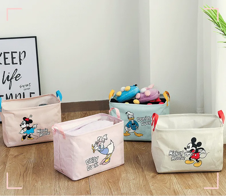 居家收納籃-卡通人物黛絲-粉色