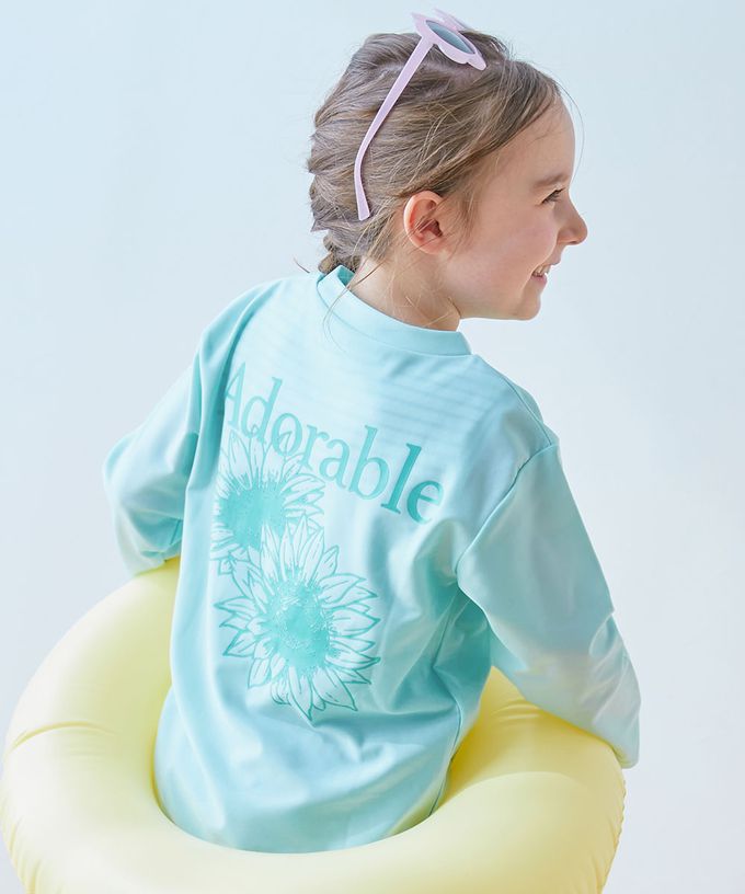 日本 devirock - 90%抗UV 舒適寬鬆玩水衣／泳衣-DELIGHTED-黑