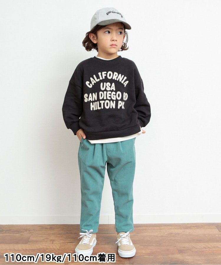 日本 BREEZE - 燈芯絨裏起毛保暖長褲-粉紅