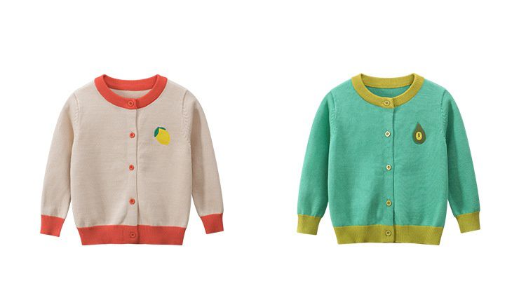 長袖針織外套-桃子-粉紅色