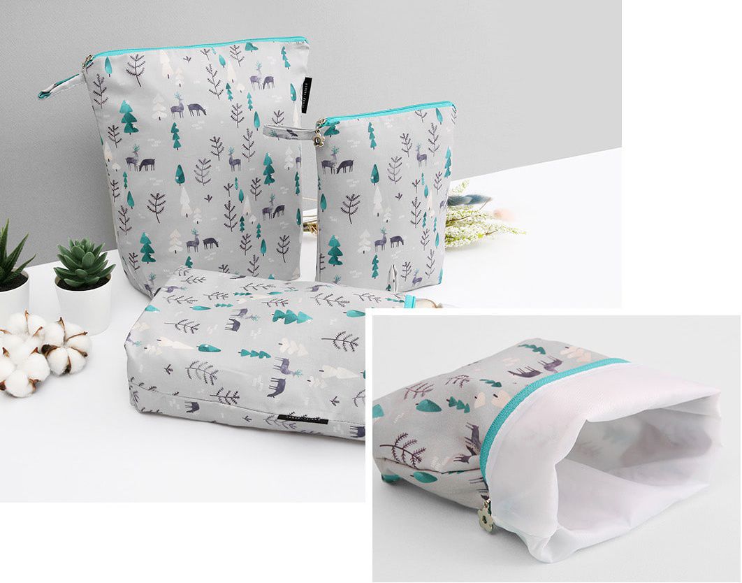 韓國 Coney Island - 防水多功能收納袋-寧靜森林