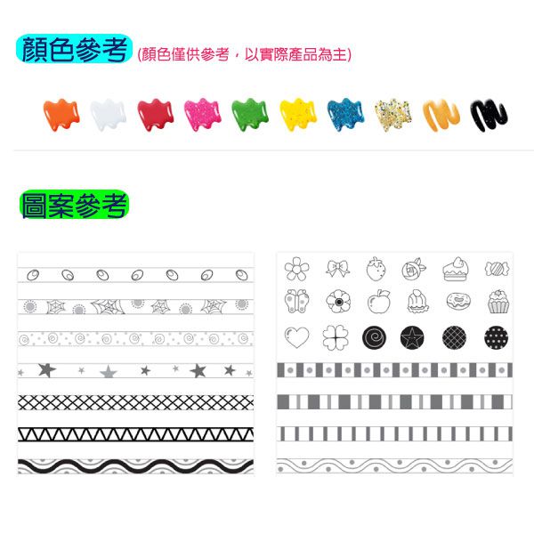 韓國 AMOS - 10色戒指手環主題吊飾玻璃彩繪膠