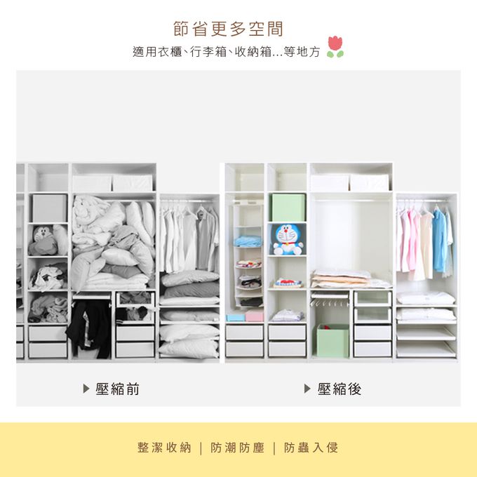 三麗鷗 - Hello Kitty 旅遊生活 真空壓縮袋 收納真空袋 衣物收納袋(9入/組)