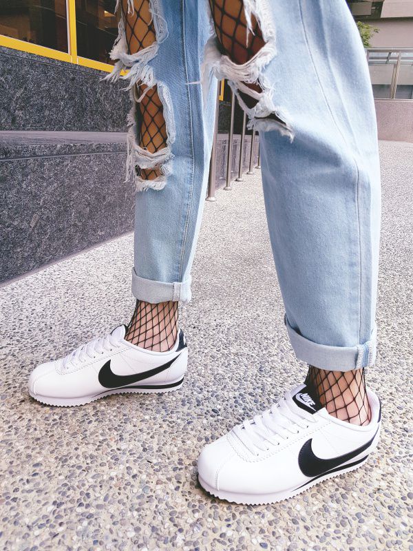 NIKE - Cortez GS 阿甘鞋(中童)-白藍紅