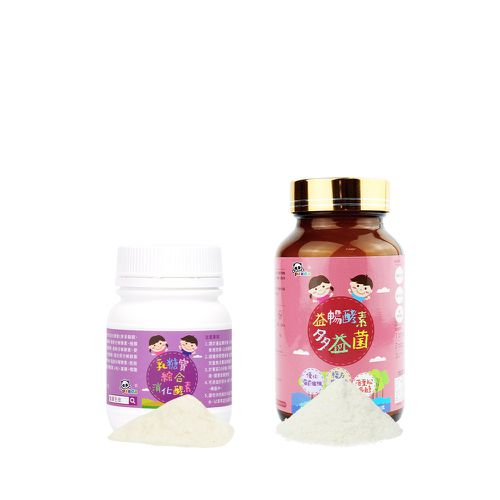 消化順暢-益暢酵素多益菌+乳糖寶綜合消化酵素-120g+120g