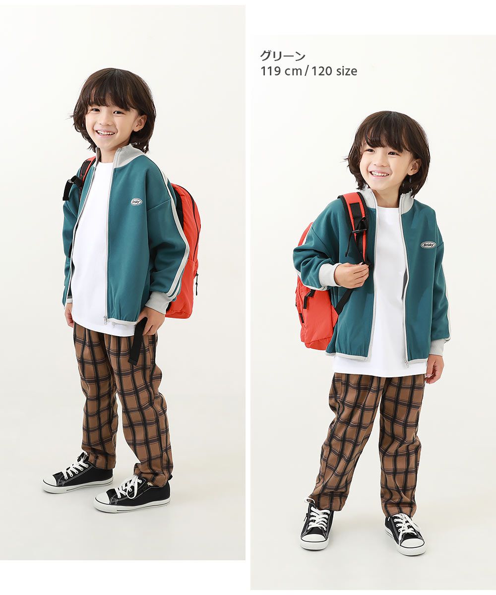 日本 devirock - 小立領側線條運動風夾克-綠