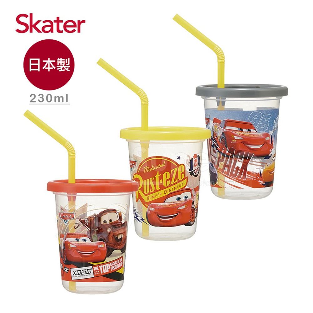 日本 SKATER - 派對杯3入組(230ml)-閃電麥昆