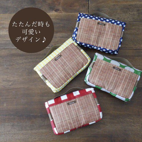 日本現代百貨 - 繽紛野餐 大容量方型保溫保冷袋/購物袋-格紋-深藍 (42x22x27.5cm)