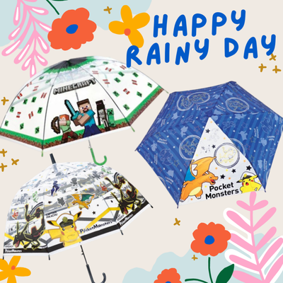 小孩最愛的卡通角色～通通有！下雨天也開心撐傘❤❤
