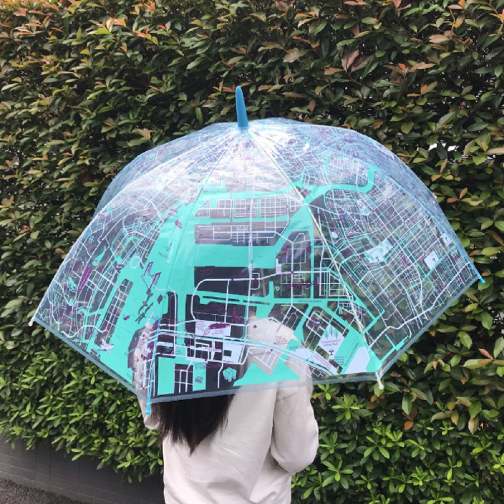 日本Caetla - Evereon可替換式環保輕量傘-東京散策-藍