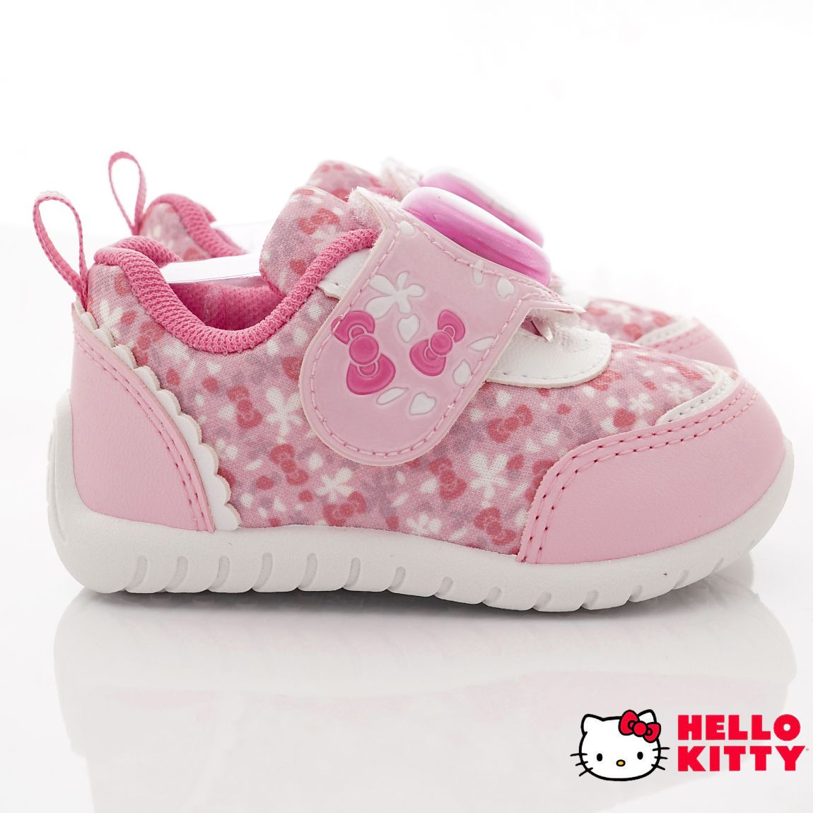 HELLO KITTY - 台灣製甜心電燈休閒款(小童段)-運動鞋-粉