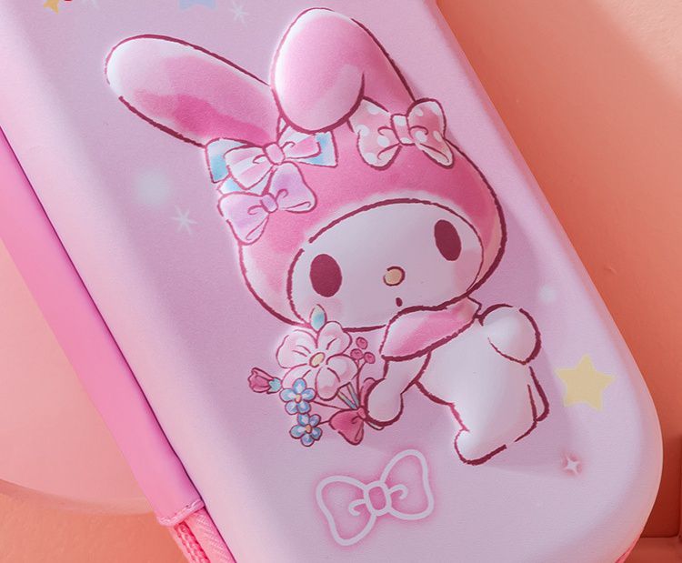 卡通3D立體浮雕大容量鉛筆盒-卡通人物大耳狗-藍色 (23.7x10.8x5.5cm)