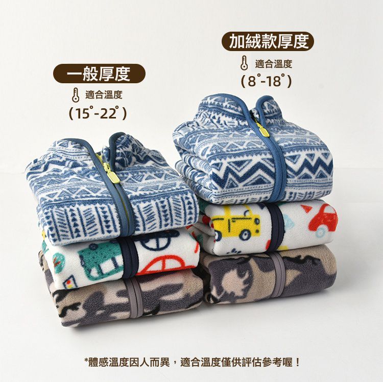 Fleece搖粒絨兒童外套(溫暖加絨)-迷彩恐龍