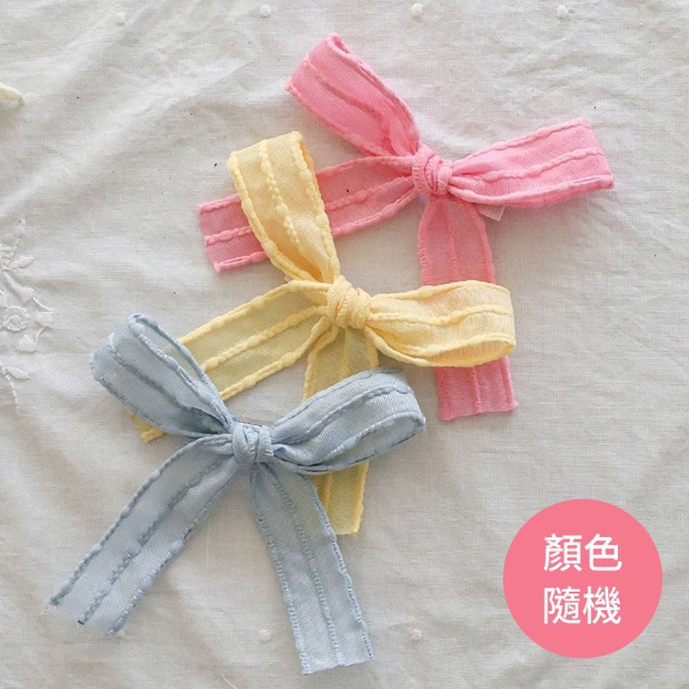 Puellaflo (贈品)甜美蝴蝶結髮夾-顏色隨機出貨 (FREE)