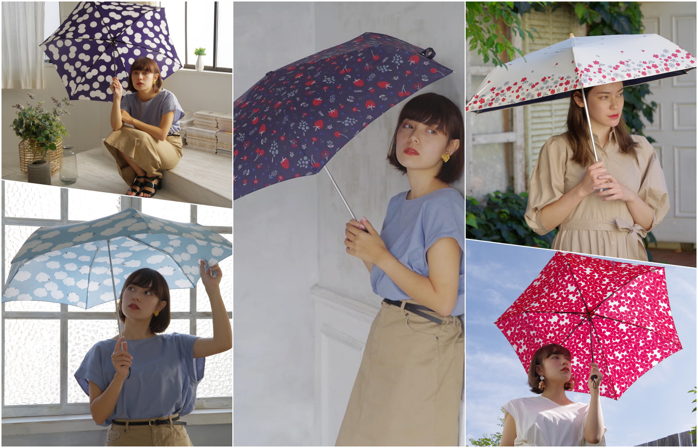 日本 nifty colors 質感輕量折疊傘/書包雨衣