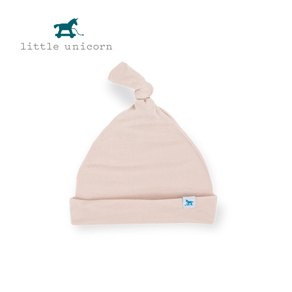 美國 Little Unicorn - 絲柔超彈嬰兒帽-甜蜜粉